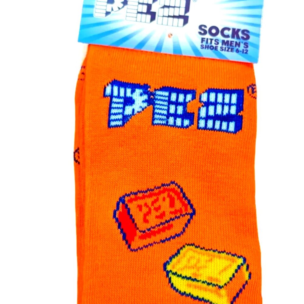 Men's Fashion Novelty Casual Fun PEZ CANDY Crew SOCKS Size 6-12